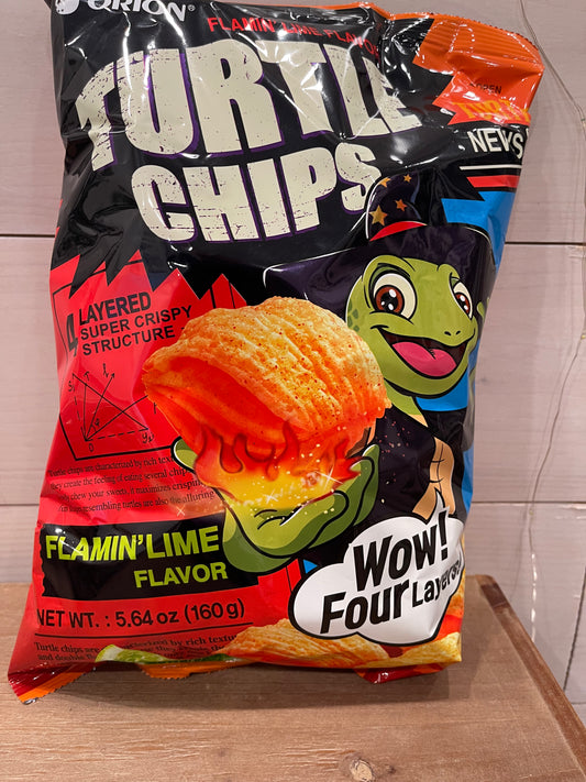 Turtle Chips Flamin' Lime