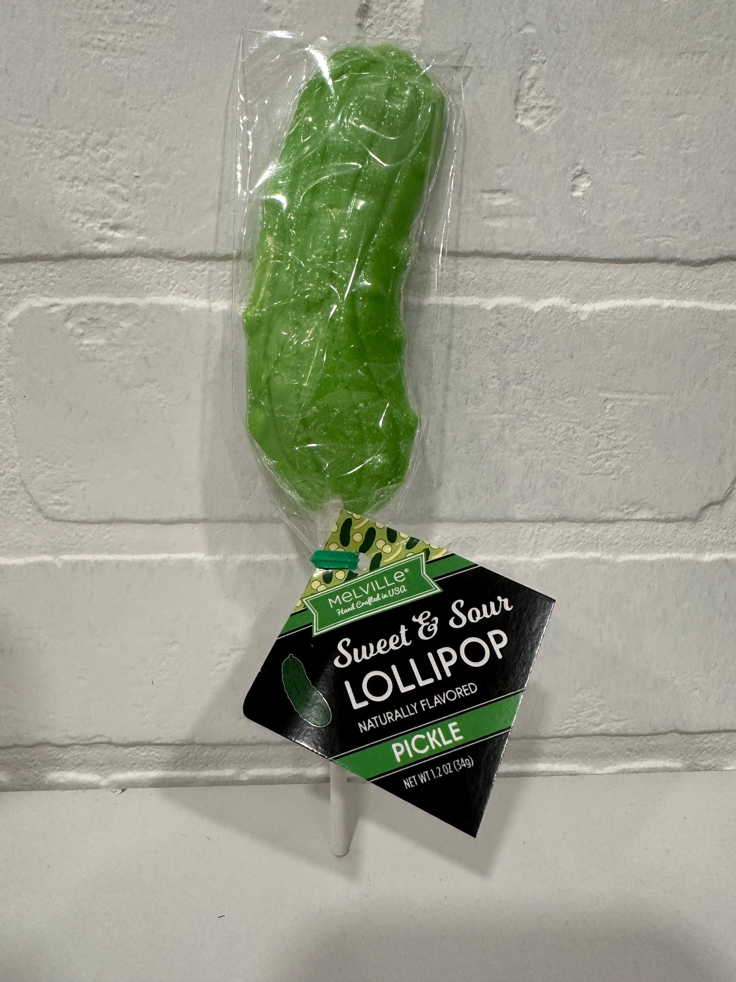 Pickle lollipop